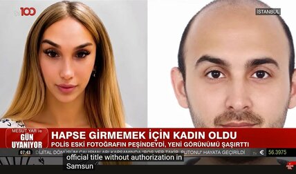 激変したトルコの逃亡者(TV100ハベルのユーチューブチャンネルから)